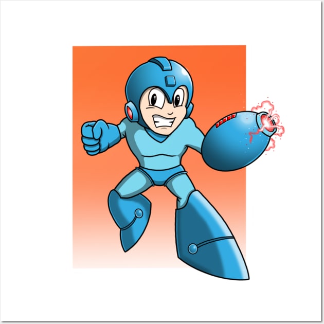 Megaman Wall Art by GarryDeanArt